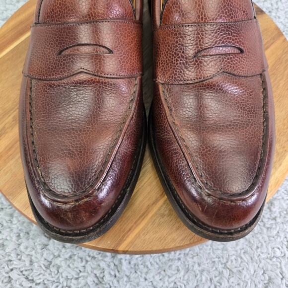 Joseph Cheaney Howard R 5203 Mahogany Brown Studded Penny Loafer Mens UK11 US12 - Picture 6 of 16